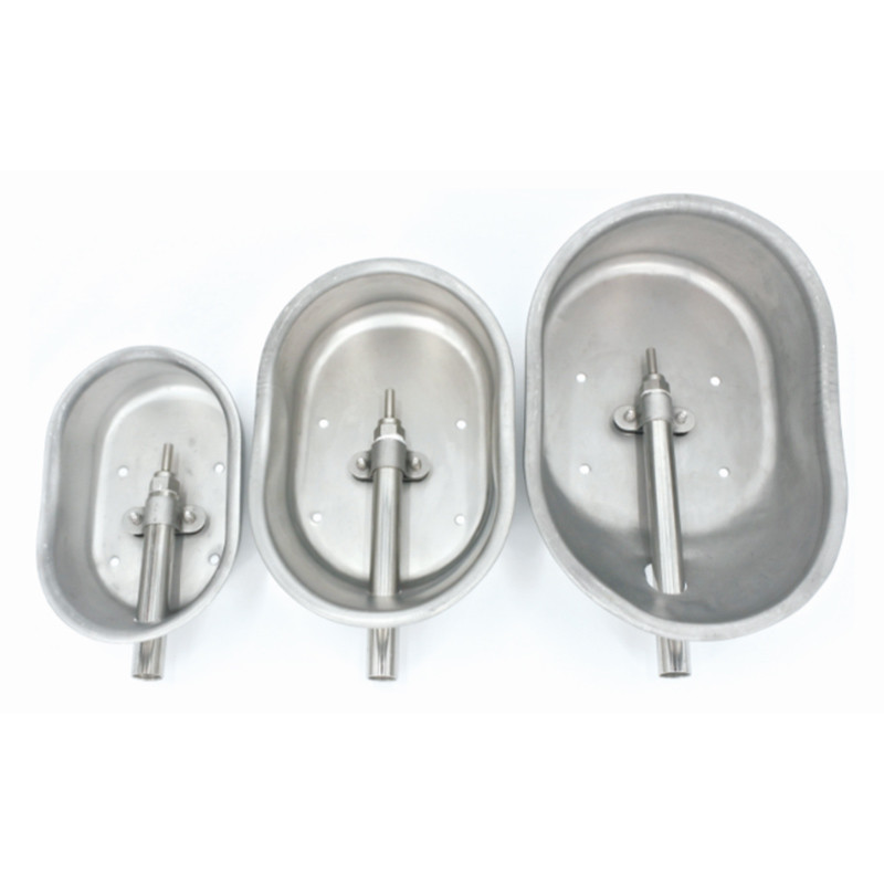 Poultry Farm 1/2" Thread Pig Drinking Water Bowl 13cm 15cm Dia