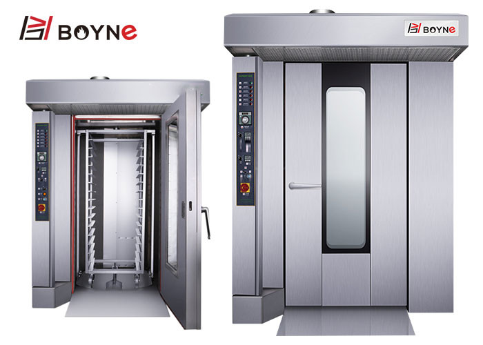 Thirty Two Trays Hot Air Rotary Oven Stainless Steel Big Capacity Commercial Oven