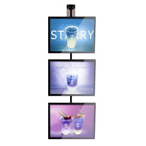 Edgelit Backlit Magnetic Light Box Single Sided Rectangle Shape
