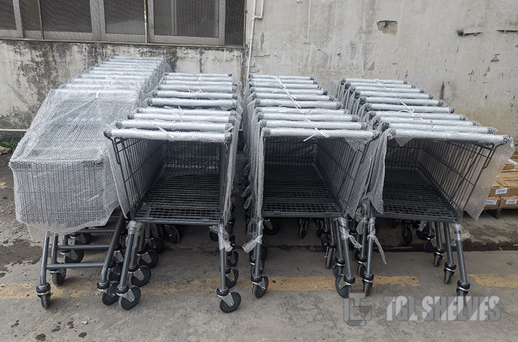ISO Certificate Shopping Cart Trolley 80-120 Liters for supermarket
