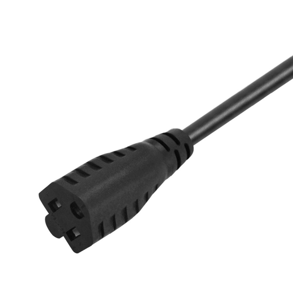 Rewireable US Nema Power Cable , 3 Prong Female Power Cord Y Splitter 5-15R