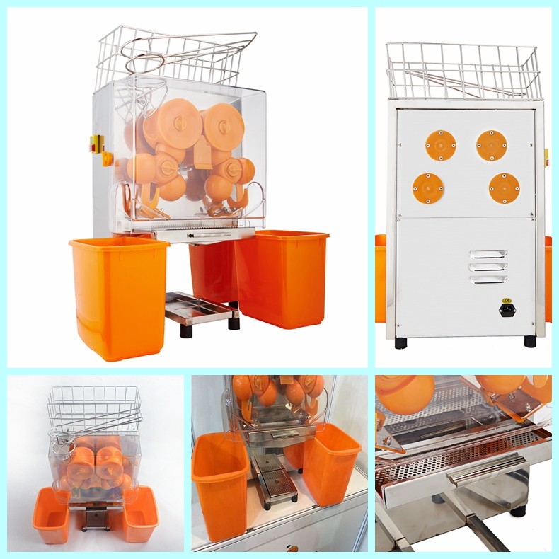 Stainless Steel Electric Citrus Juicer Fruit / Vegetable With Basket For Hotel