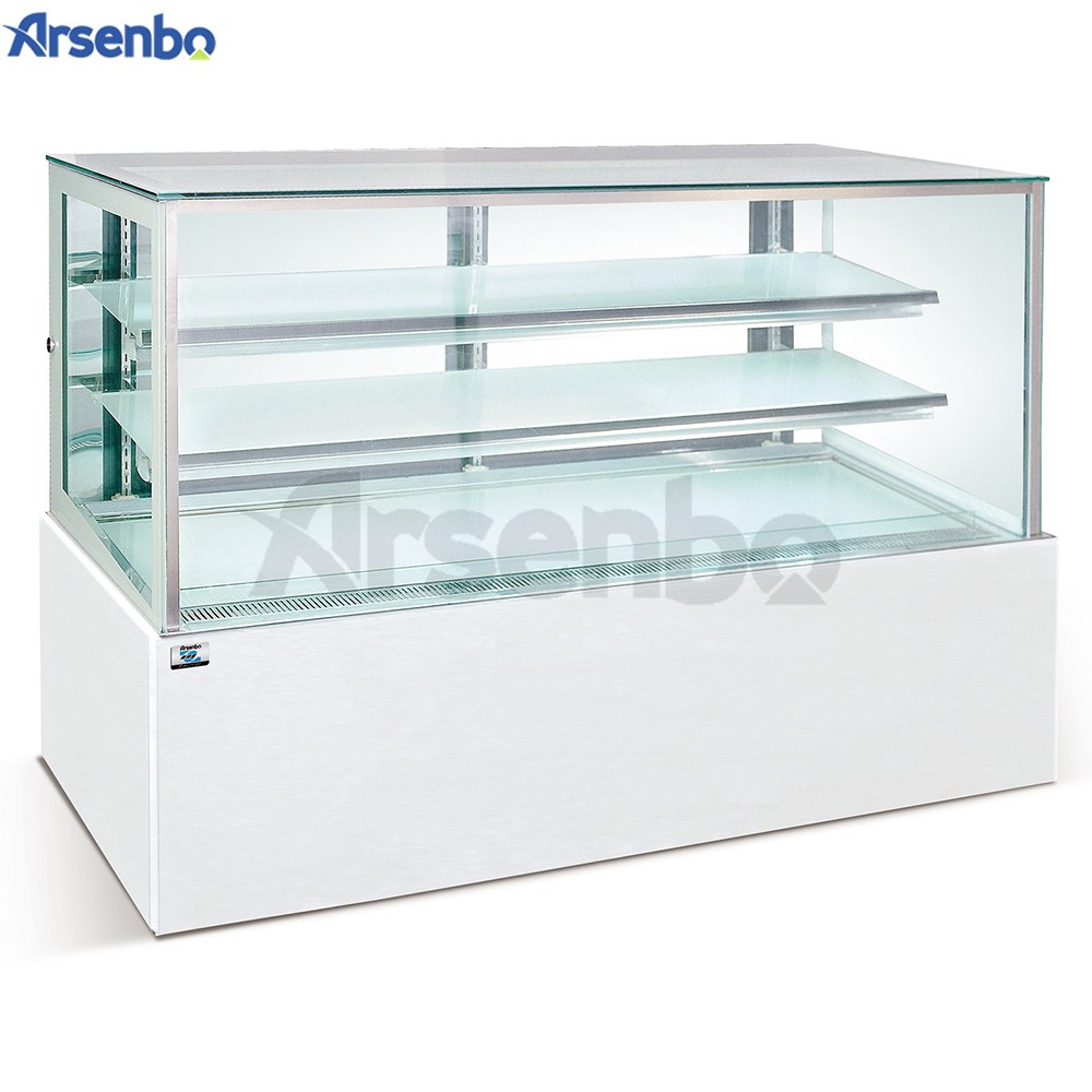 Upright 50HZ Cake Display Refrigerator Multiscene Wear Resistant