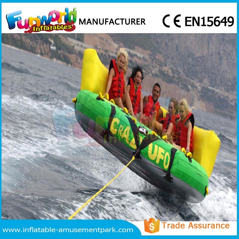 Custom Colorful Inflatable Water Toys Inflatable Crazy UFO For Water Games