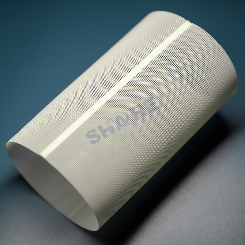 Custom Polyester Filter Mesh Cylinder Tubes Vertical Oblique Seam Ultrasonic Welding