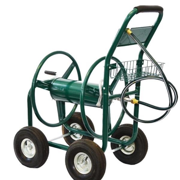 60*102*42.5 Iron Outdoor Heavy Duty Water Hose Reel Cart for Garden Yard