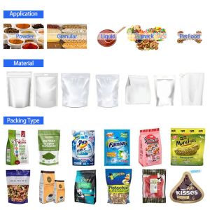 Doypack packing machine Fits Stand-Up Bags 60 Bags/Min For Sauces and Shampoo