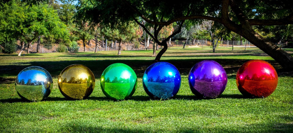 Party Stage Advertising Christmas Decoration Reflective Giant Silver PVC Inflatable Mirror Ball