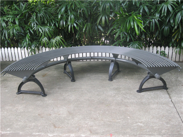 Cast Iron Metal Tree Surround Bench With Polyester Powder Coating