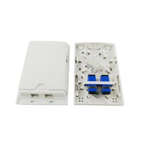 China CE Fiber Optic Splitter Box 2 Ports 4F FTTH Socket on sale