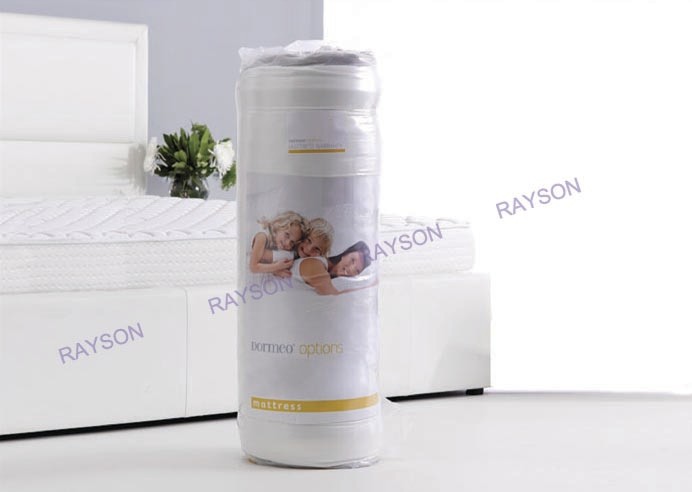 Comfortable Vacuum Sponge Roll Up Mattress Topper 15cm Height polyester Fabric