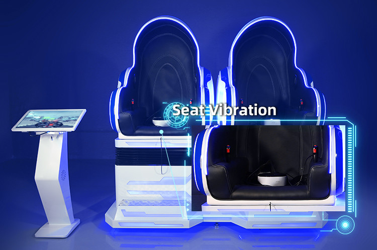 2 Seats VR Egg Chair Coin Operated 3 DOF 9D Simulator Cinema