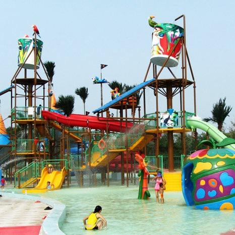 Outdoor Aqua Playground Water House Structures, Water Park Equipment OEM
