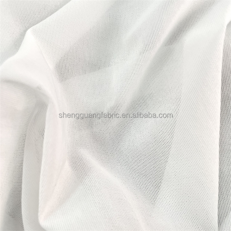 100%polyester knitted 4 way stretch unbleached grey fabric