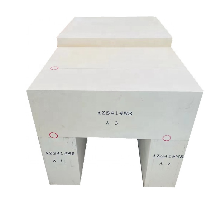 Cutting Processing Service Fused Cast Zirconia Corundum Brick for Glass Manufacturing