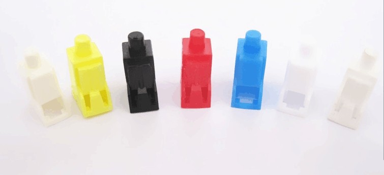 Fiber Optic SC FC ST 2.5mm Dust Caps 2.5mm for Fiber Optic Connectors Pink Red Yellow Green Black Blue White