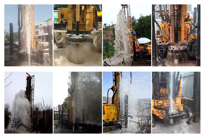 300 Meters Deep Underground Water Well Drilling Rig Machine With Yuchai Diesel Engine Large Torque 2
