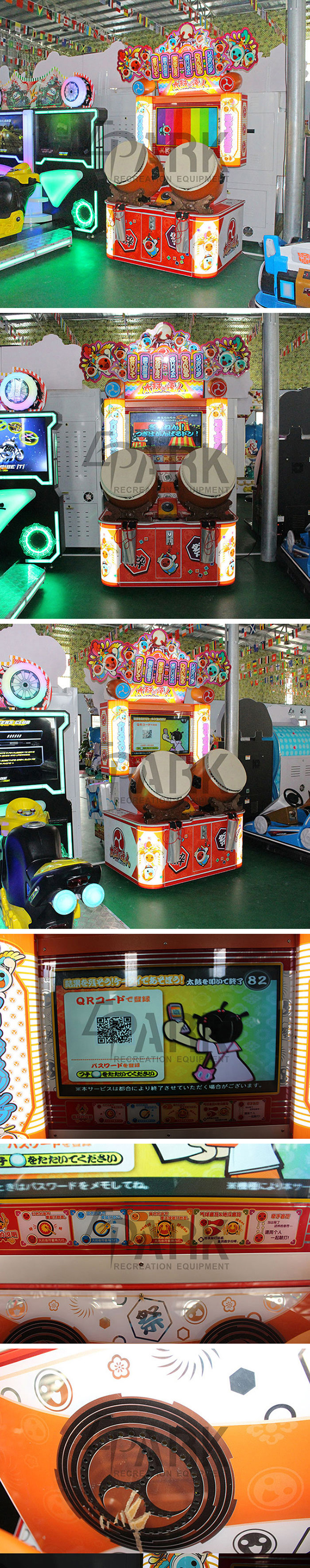 Amusement Arcade Music Game Machine Coin Operated Drumming Type