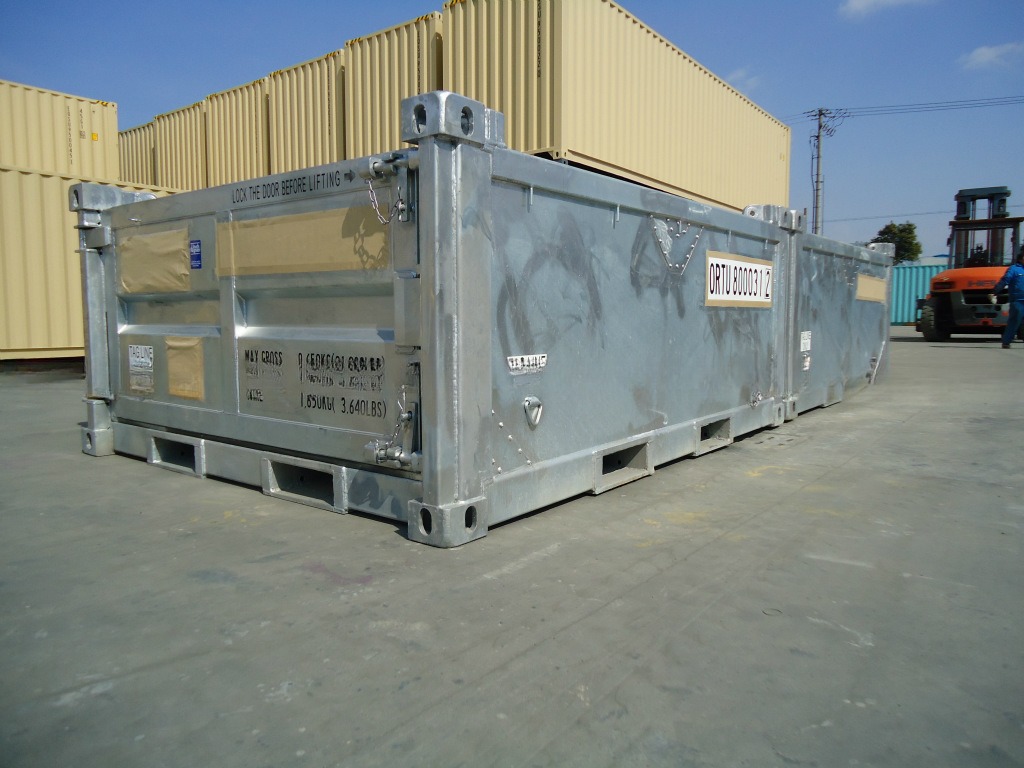 10ft DNV 2.7-1 Standard Offshore Cargo Baskets Half-Height Dry Steel Container Open Top 3-Meter Length Optional Half-Height