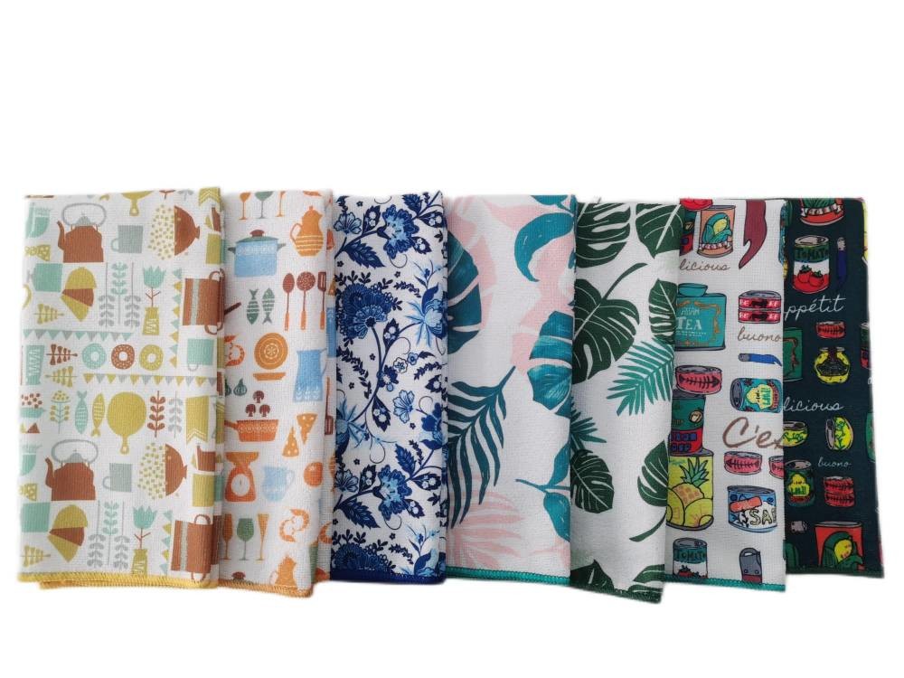 Hot Transfer Printing MicroFibre Tea Towel Assorted Designs