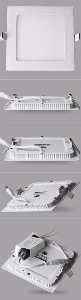 Super Brightness 3W / 6W / 9W / 12W / 15W/ 18W LED Square Down Light Aluminum