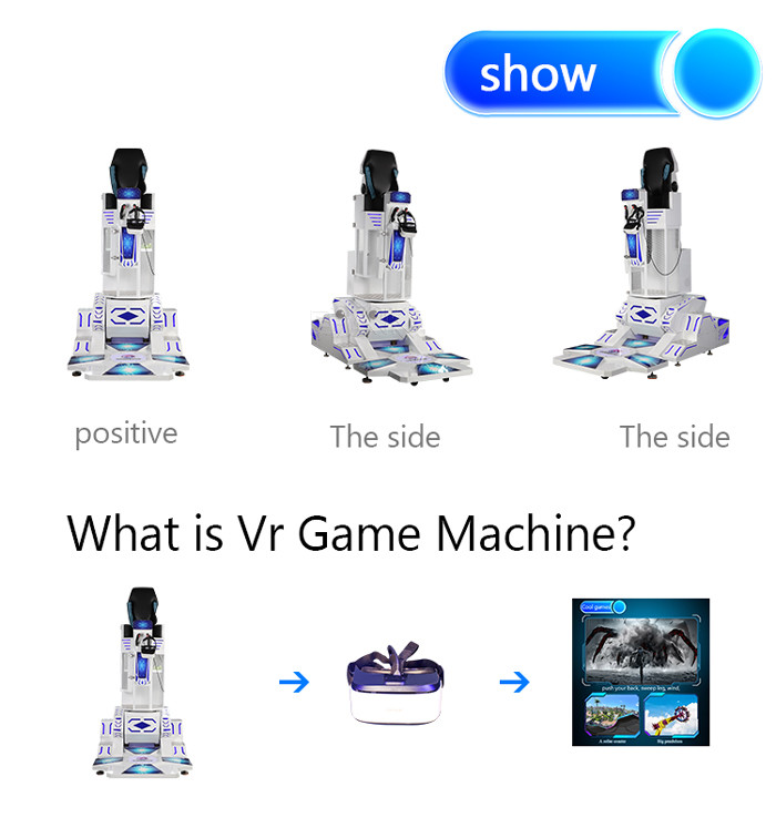Dynamic 9D VR Simulator Single Seat Super Rocket 360 Machine