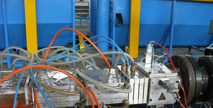 Twin screw super Plastic Profile Extrusion Line , Profile Extrusion Process