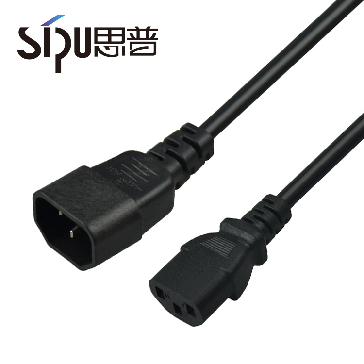 Pvc C3 C4 Connector Computer Monitor Power Cord Customizable 5m 6m