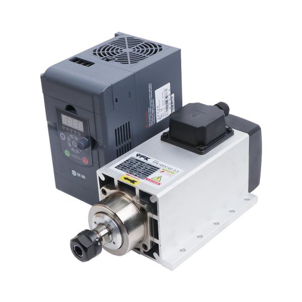 Motor Drive High Torque Spindle 3.5KW ER20 Air Cooled Square Spindle Motor Kit