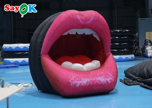 Tarpaulin Custom Inflatable Products For Pub Music Party Mouth Lip Model