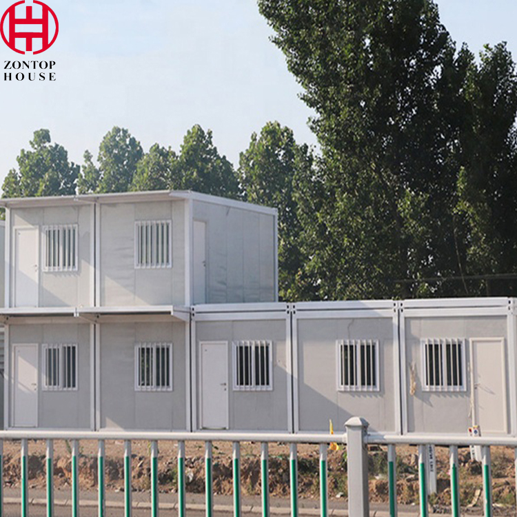 Zontop 2 Story 40ft Prefab Shipping Container Luxury Modern House Prefabricated Prefab Cabin Homes