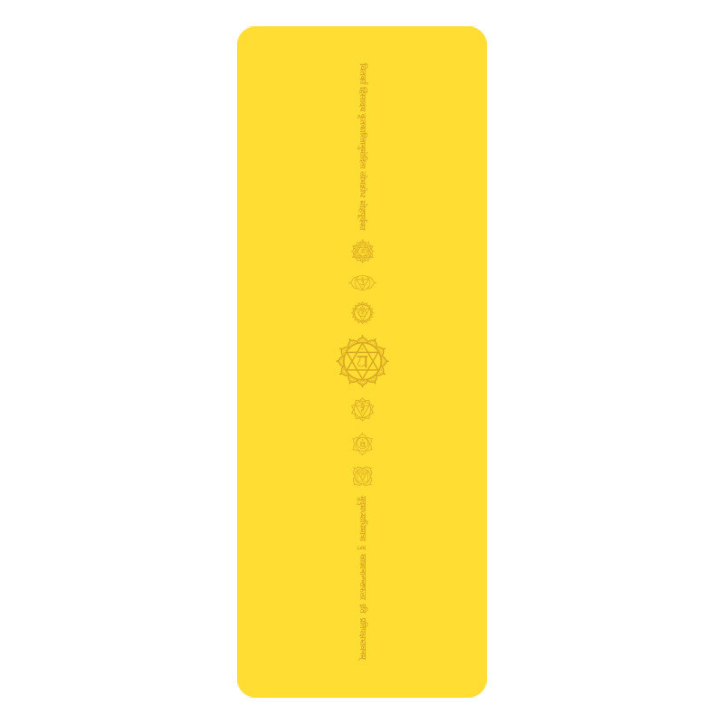 Factory Custom Non Slip Eco Friendly Fitness Printed PU Rubber Yoga Pilates Mat