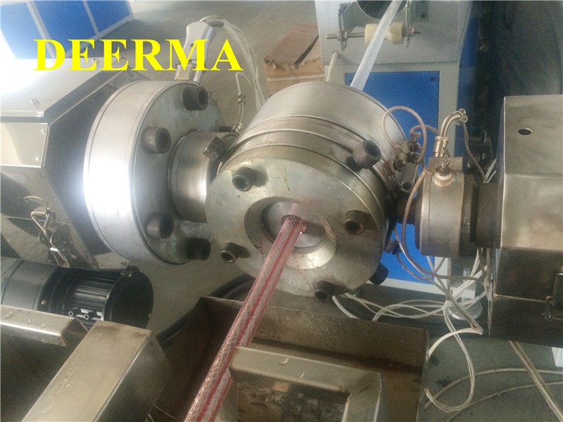 Single-screw Design 4 KG PVC Braided Fiber Reinforced Hose Extrusion Machine for Durable Performance