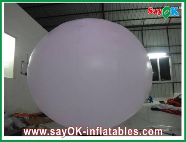 Quality 2 meter Inflatable Lighting Decoration , Inflatable Light Balloon with Ground Ball for sale