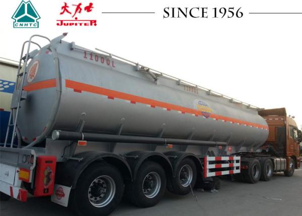 33000 Liters Bulk Tanker Trailer , Tri Axle Tanker Trailer With Airbag