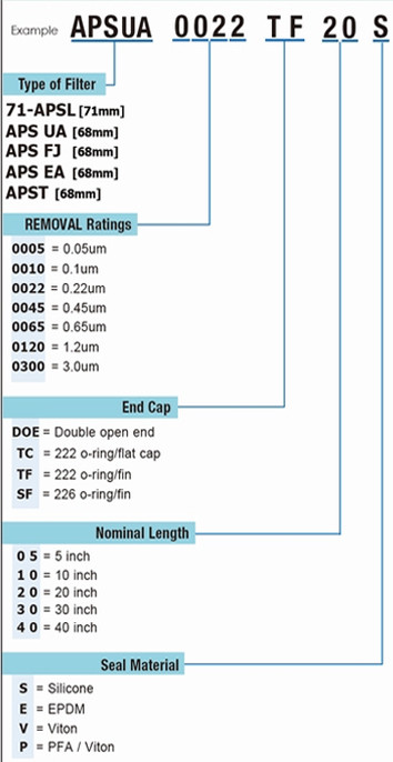 Asymmetric Polysulfone PS Membrane Pleated Filter Cartridge Filter Vessels For Pre Filter Pharmaceutical And Biological