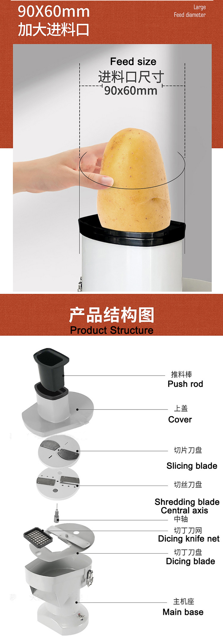 110V Vegetable Cutter Machine