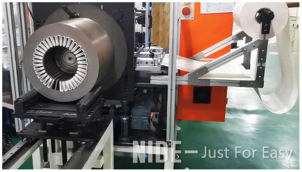Automatic submersible motor stator paper inserting machine for large electric motor manufacturing-1