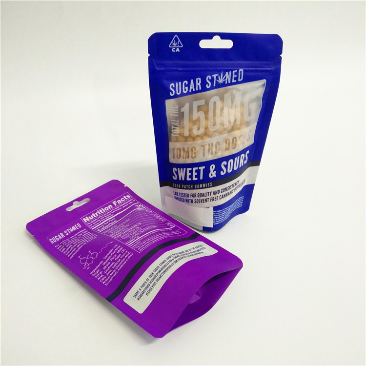 3.5g 28g 1oz California Flower Childproof Mylar Bag CBD Soft Touch Alumnum Foil Lined Doy Pack Pouch