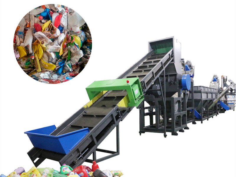 415v Plastic Recycling Line Pet Bottle Flakes Washing Dewatering Pelletizing