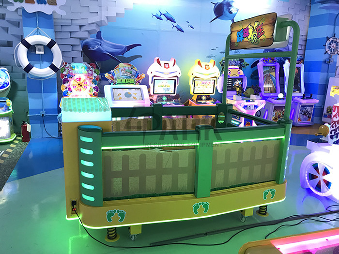 Epark 300w Kids Coin Operated Step On Screen Family Arcade Game Machine For Children