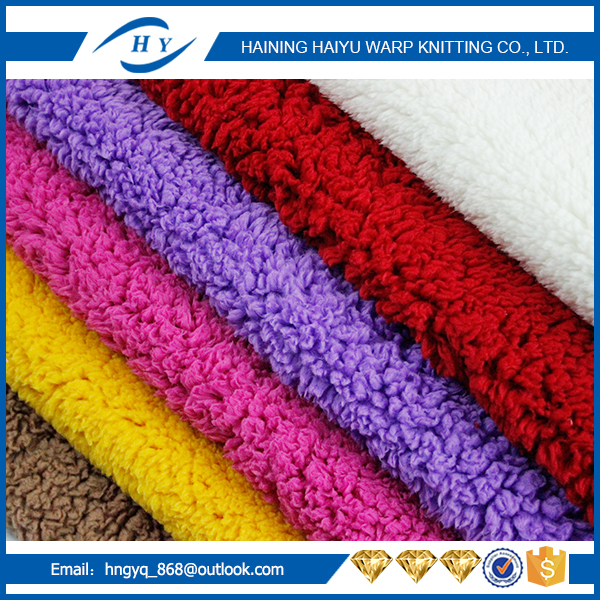 Factory supply alloy orange sherpa fleece fabric high quality