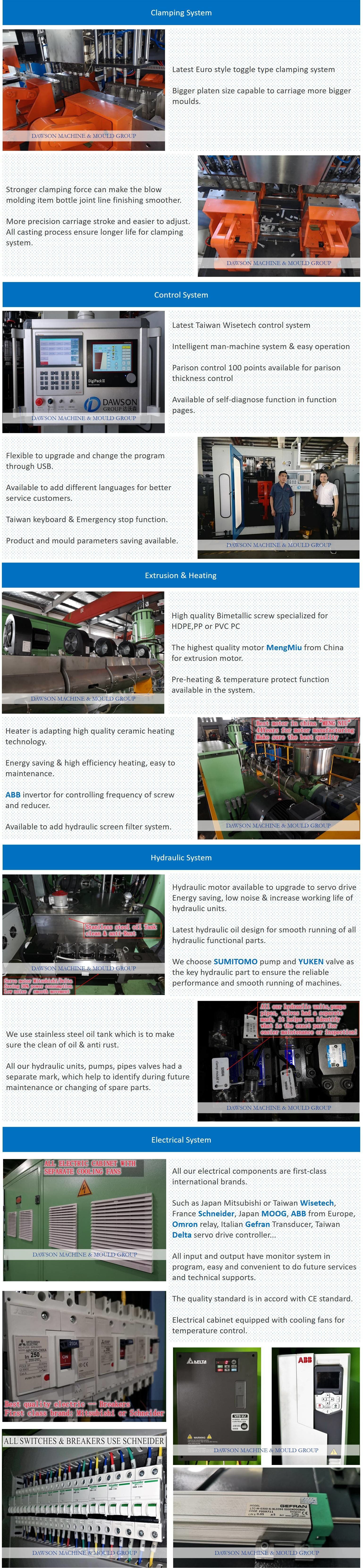 Chemical barrels Drum ABLD100 Blow Molding Machine 120L Hdpe Open Top Plastic Single die head Blow Molding Machine