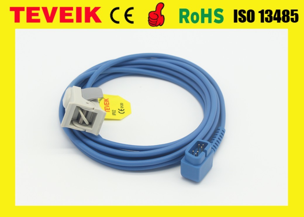 Medical Factory Price CSI 511SDN Reusable DB 6pin Spo2 Sensor with Child Finger Clip，3 Meters
