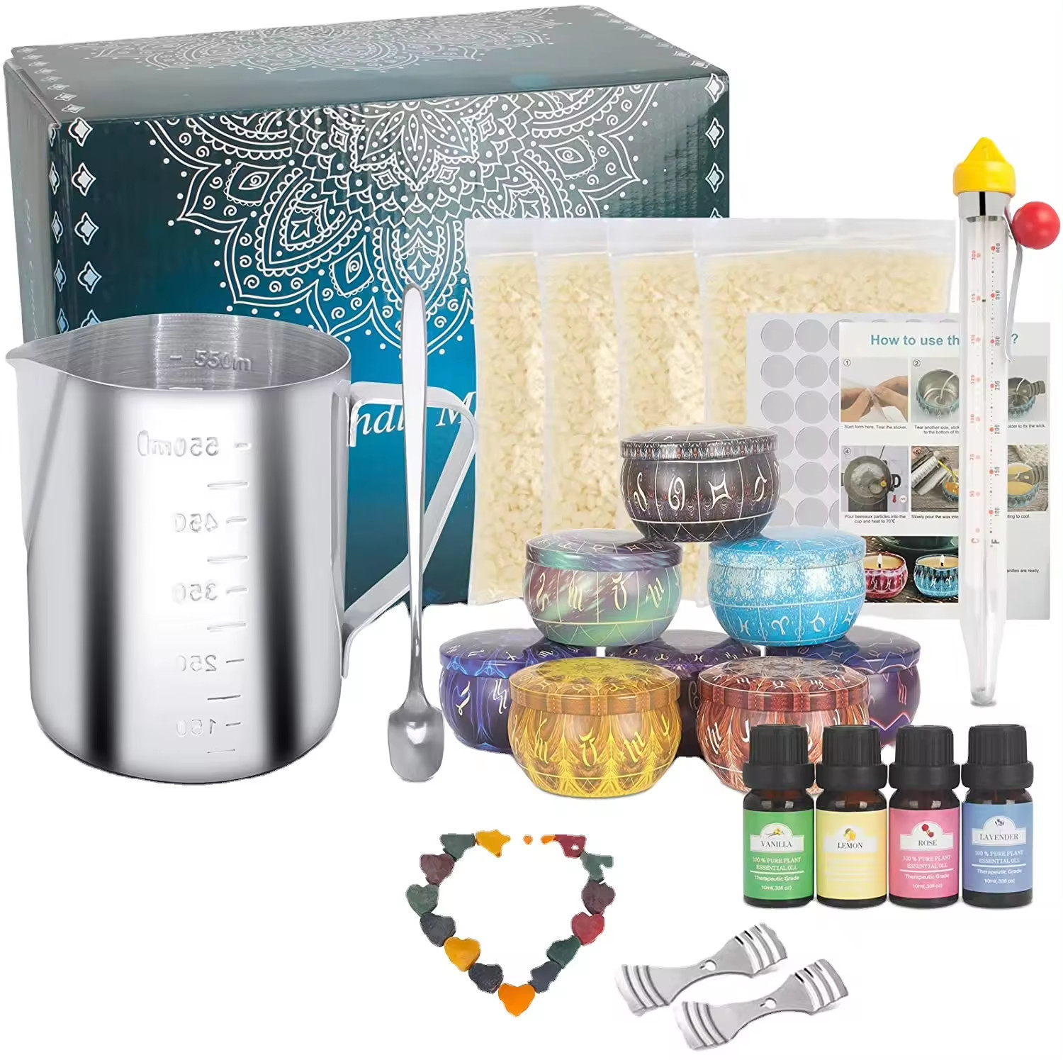 Adults Diy Scented Candle Kit Christmas Scented Candle Wax Kit