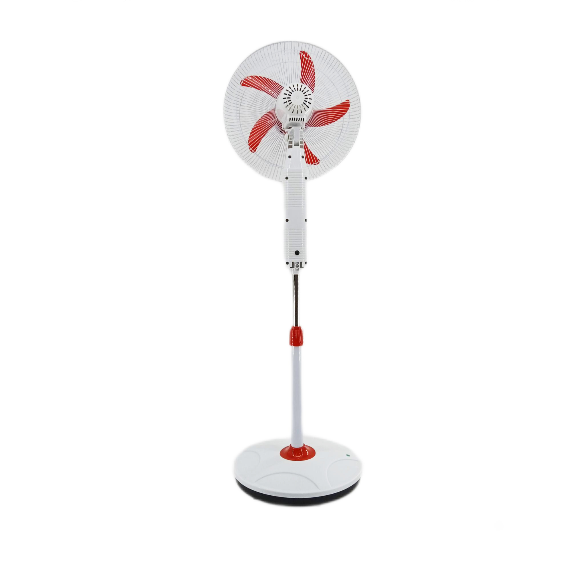 12V DC Solar Floor Fan Rechargeable 16 Inch Plastic For Home