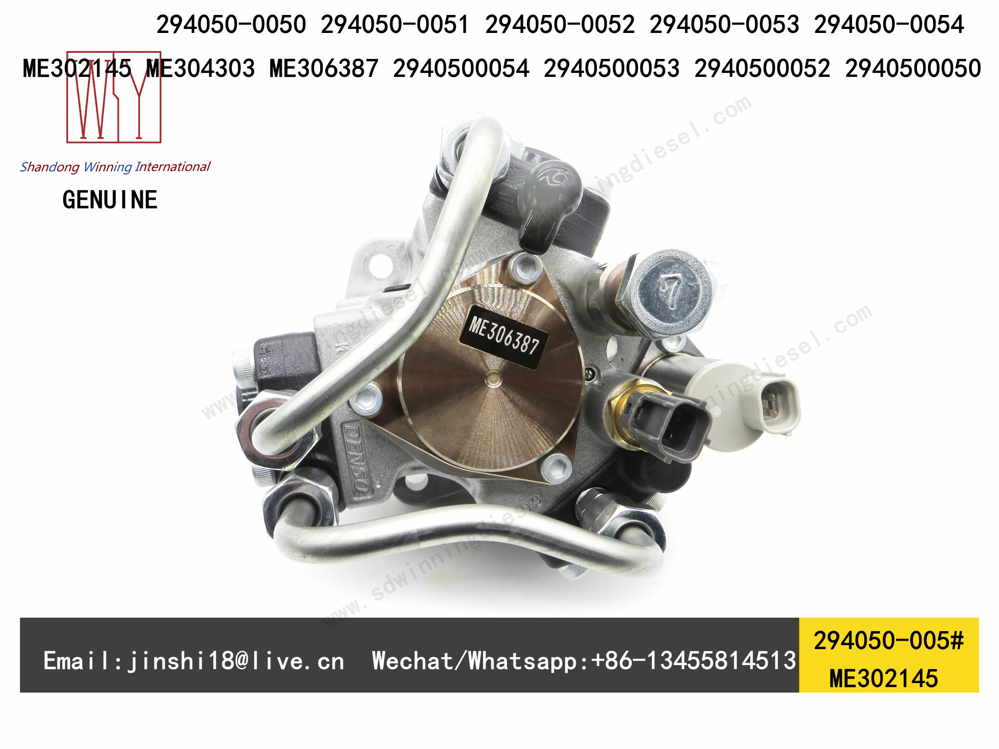 DENSO GENUINE AND NEW FUEL PUMP 294050-0050, 294050-0051, 294050-0052, 294050-0053, 294050-0054, ME302145, ME304303, ME3