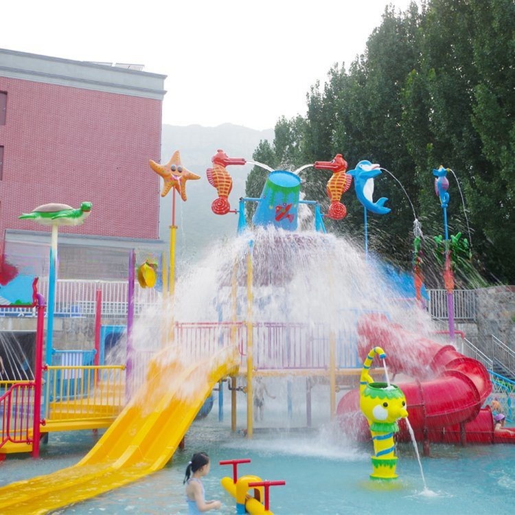 Water Park and Resort Equipment with Spiral Slide