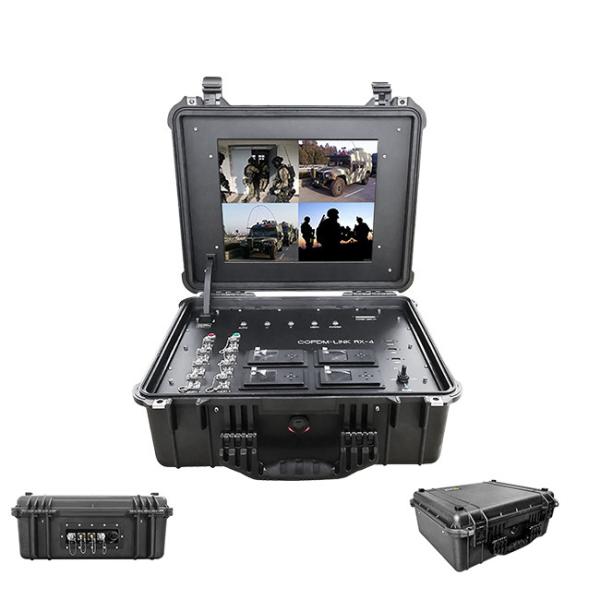 Quality Four Channel COFDM Video Receiver 128bits With Embedded DVR for sale