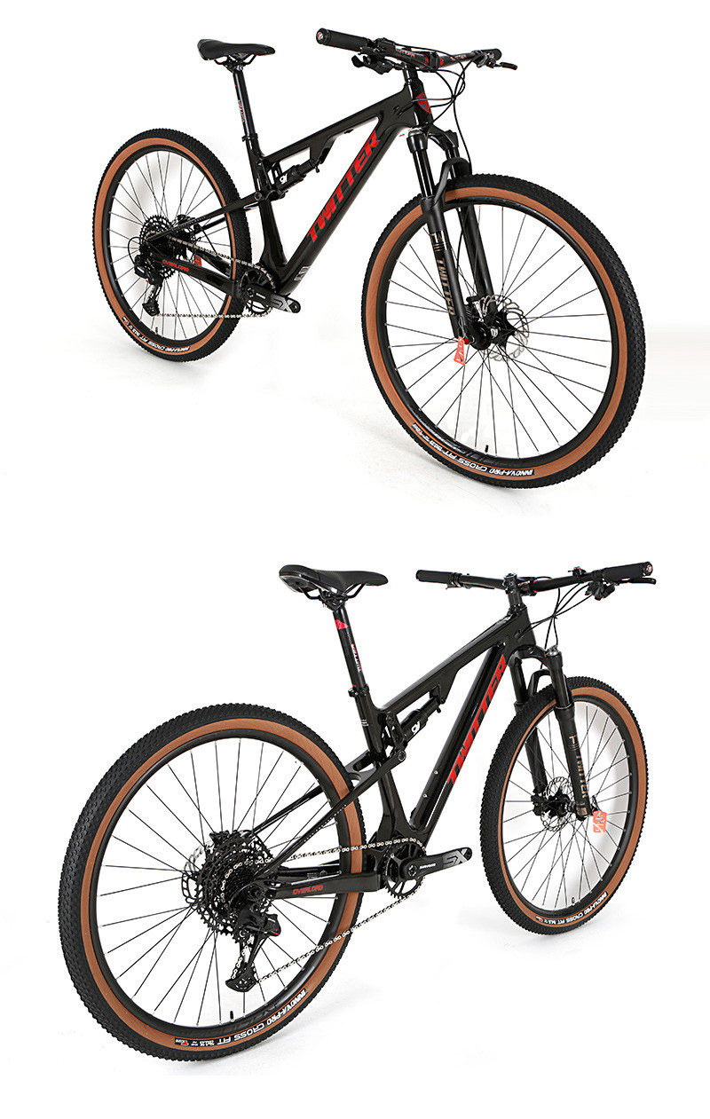 T1000 Carbon Fiber Full Suspension Mountain Bike SHIMANO XT M8100-12S